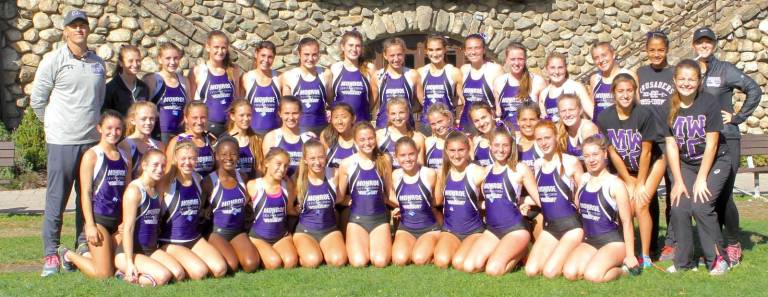 The 2017 OCIAA meet championship Crusaders Girls team.