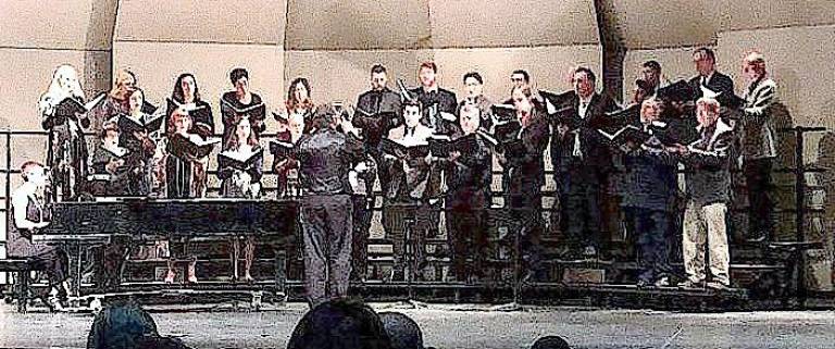 The M-W Faculty and Friends Chorale “closes the show” at the recent M-W Faculty and Friends Concert.