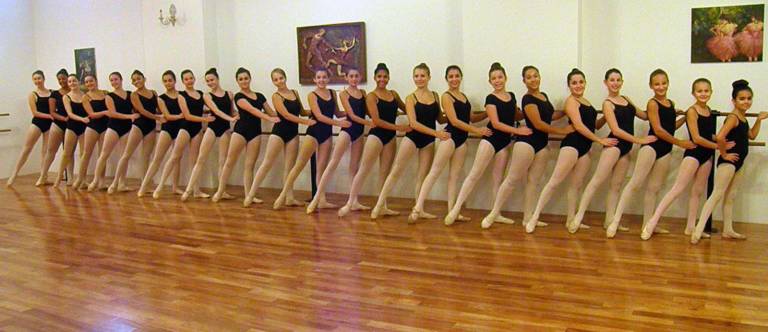 The members of the 2015-16 Little Feet Dance Company.