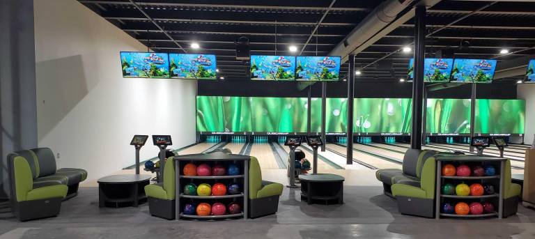 The upgraded Castle Fun Center features a 12-lane bowling alley.