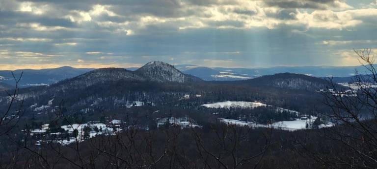 January evening view from Goosepond Mountain. Photo: Patrick Murphy