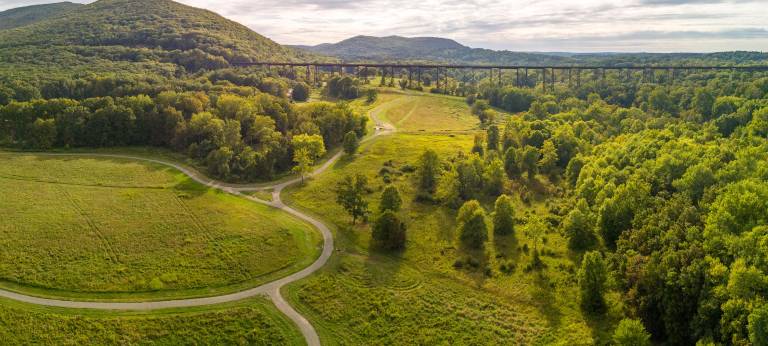 Schunnemunk Meadows Trail at Schunnemunk State Park.