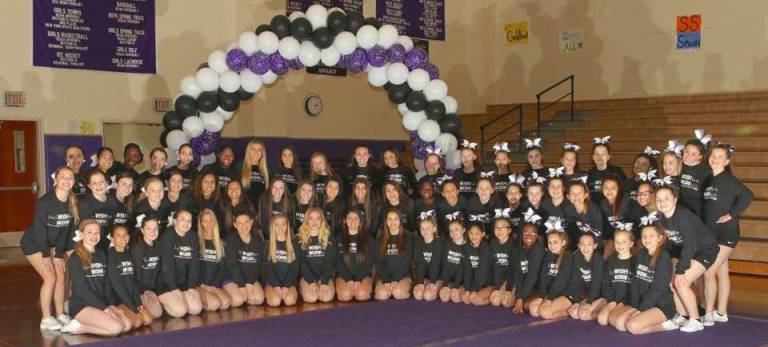 Monroe-Woodbury cheerleaders.