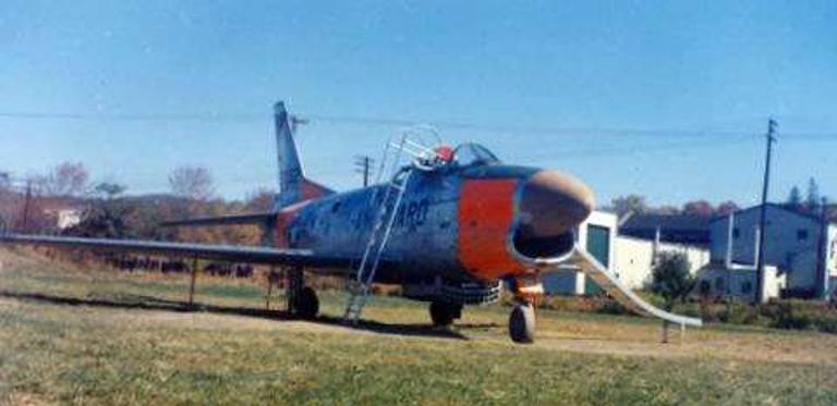 F-86L Sabre Jet with slide added (pictured on the right side of the aircraft).