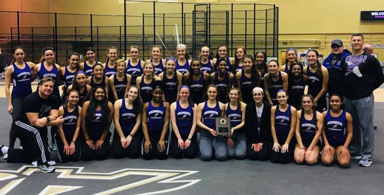Provided photos The Monroe-Woodbury Varsity Girls Track and Field Team won its fifth consecutive OCIAA Championship over the weekend, scoring 137.50 points to 106 points, defeating Cornwall High School for the title.