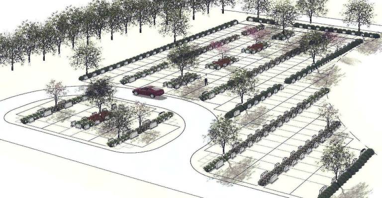 The St. Joseph section at St. Anastasia&#xfe;&#xc4;&#xf4;s cemetery runs parallel to Main Street in Harriman and will provide 600 new traditional grave spaces and 80 urn spaces in a contemplative park-like setting.