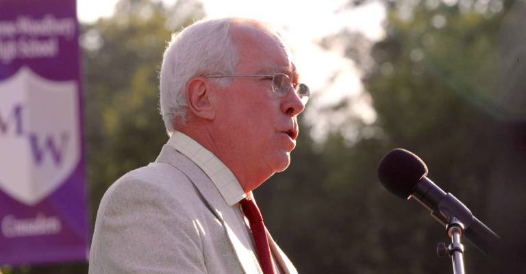 School Board President Jonathan C. Hubreth offered advice to the graduates.