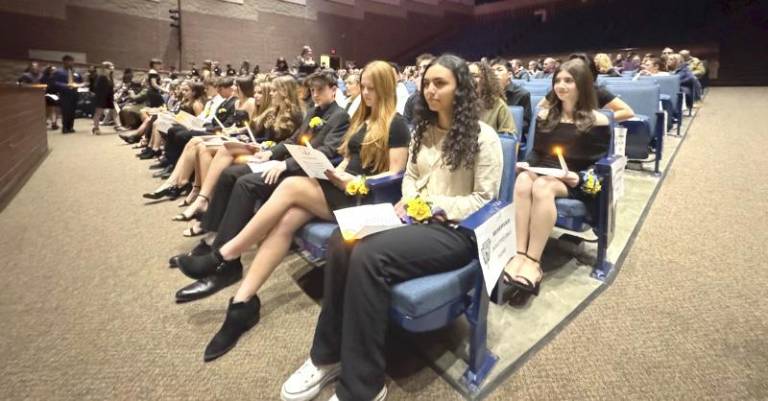 A total of 73 students were inducted.