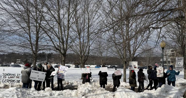 Valentine’s Day protest