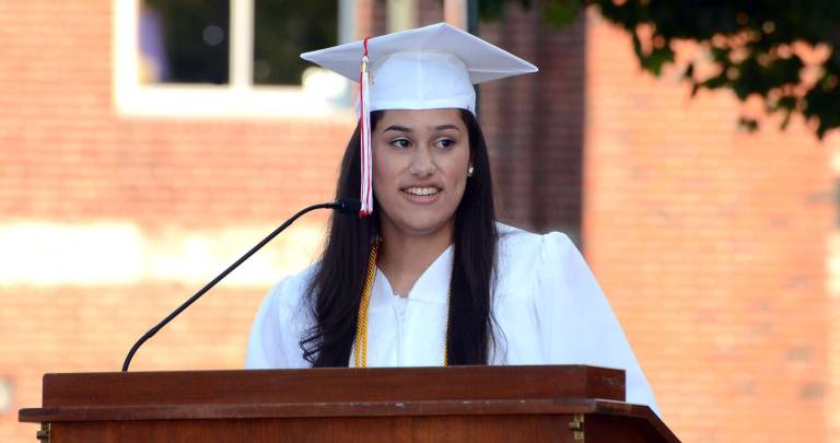 Salutatorian Isabel Minano.