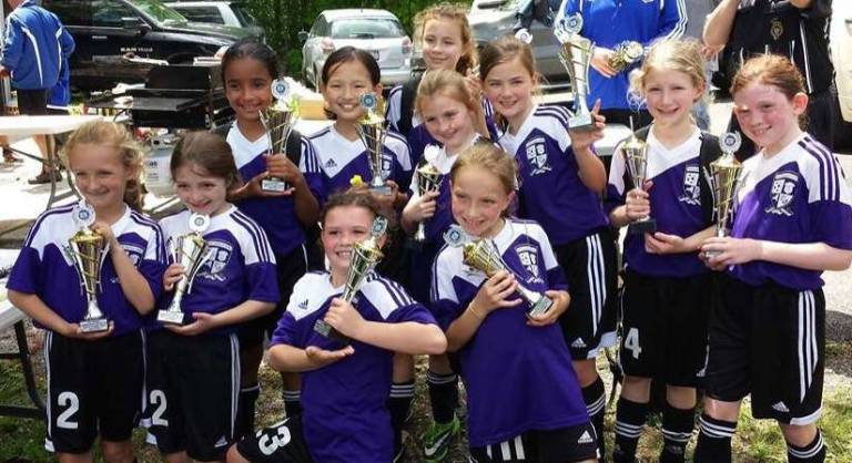 Girls U9 Falcons finish second at Washingtonville soccer tournament