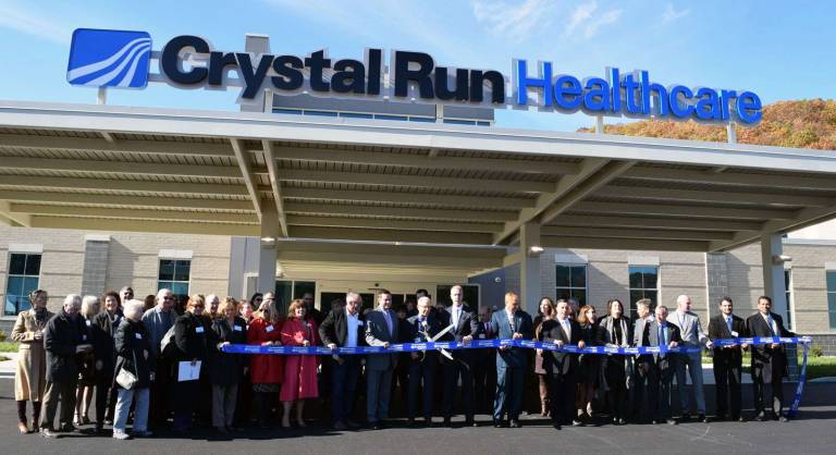 Photo by Erika Norton Crystal Run Healthcare opened its third cutting-edge medical facility in the last 15 months Tuesday, Nov. 1, this time on Route 17M in the Village of Monroe. The company, founded by Dr. Hal Teitelbaum 20 years ago, has been described an economic catalyst for Orange County.