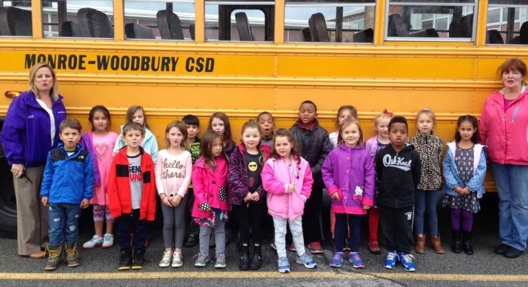 Bus of the month for October: No. 490, Sapphire Elementary, driver Barbara McGinn.