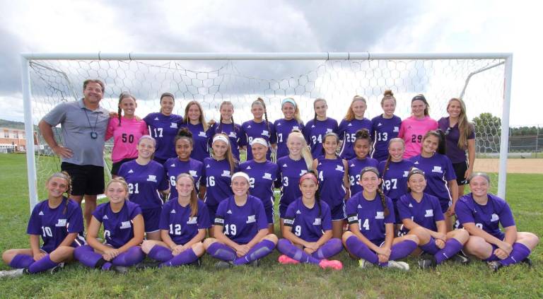 The 2018 Monroe-Woodbury Girls Varsity Soccer Team.