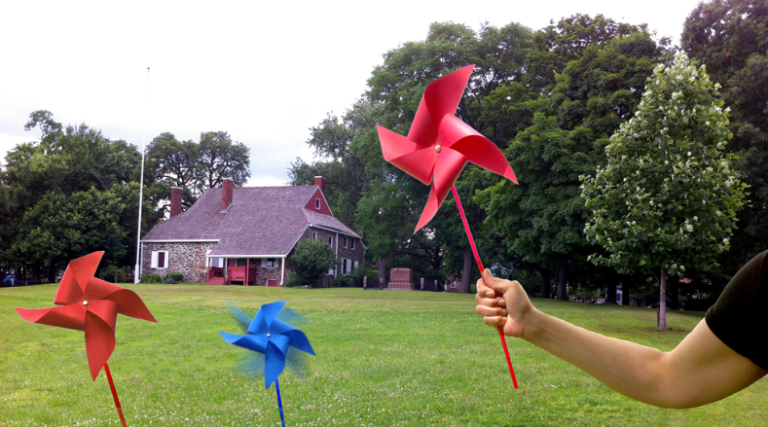 History and pinwheels for Fourth of July at Washington’s Headquarters