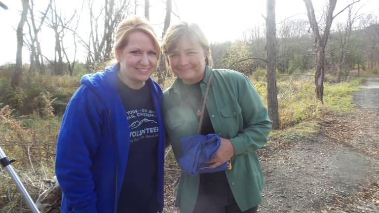 The Preservation Collective&#x2019;s Tracy Schuh with newly appointed NYNJ West Hudson Program Coordinator Sona Mason (Photo by Frances Ruth Harris)