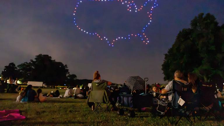 The Annual Monroe Fireworks took place on July 3, 2026, despite ominous clouds, thunder, and lighting. The sky opened for a beautiful sunset before setting spectacularly prior to blastoff. Photos by Sammie Finch