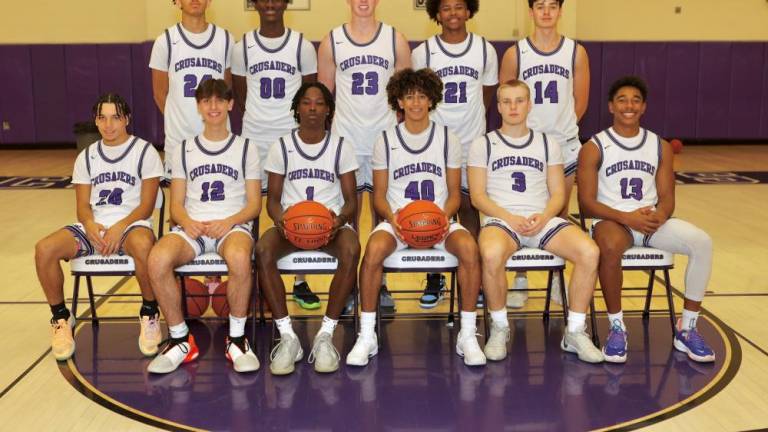 The 2023-24 Monroe-Woodbury boys’ varsity basketball team.