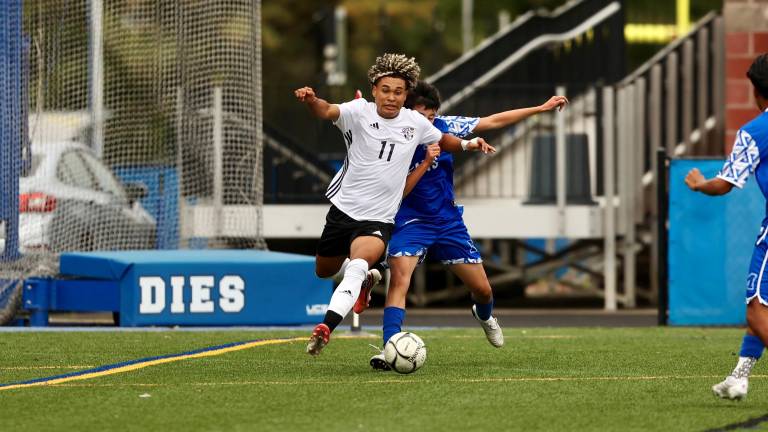 Francisco Cordova De Alba #11, scored two goals against the Middies.