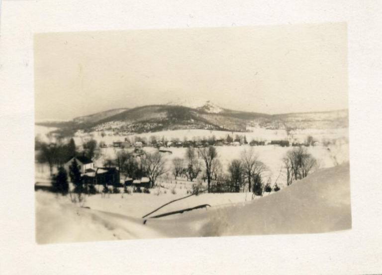 $!Sugar Loaf village in snow, possibly from 1925. Photo courtesy the Chester Historical Society