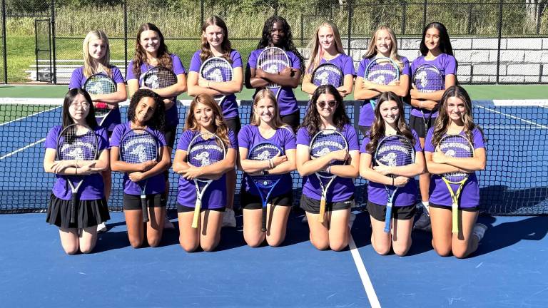 The Monroe-Woodbury High School girls tennis team