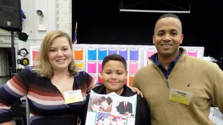 ‘Strengthening Families’ 2018 program participants Kate, Eric and Eric Jr. Durkins.