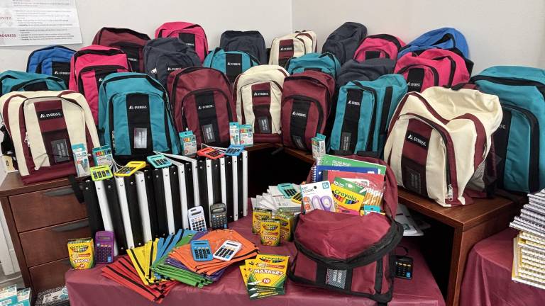 Some of the completed backpacks. (Photo provided)