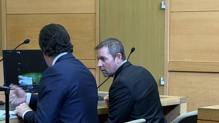 Chester Highway Superintendent John Reilly in court on March 25.