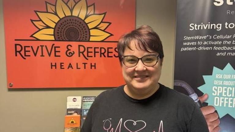 Tina Vergara, owner and operator of Revive and Refresh in Milford, Pa.