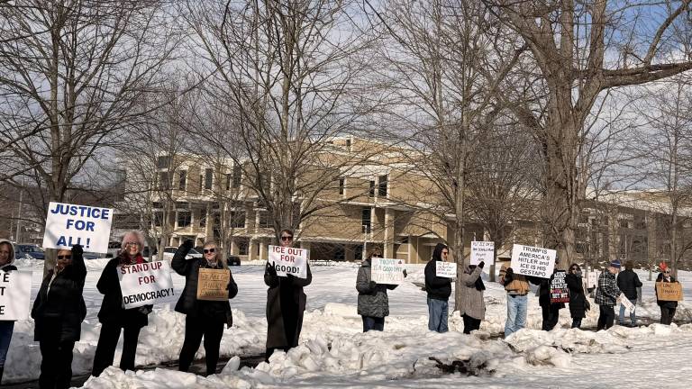 Valentine’s Day protest