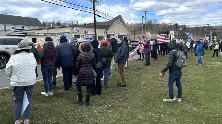 Community gathers in Monroe for third No Kings protest.