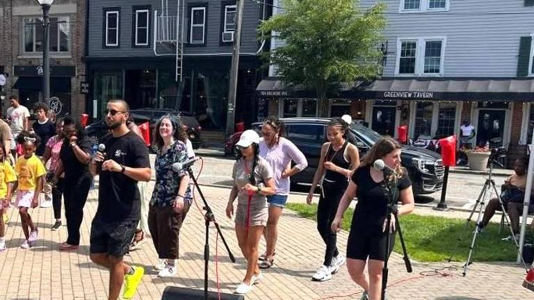 Crowd enjoys the 2025 Juneteenth festivities.