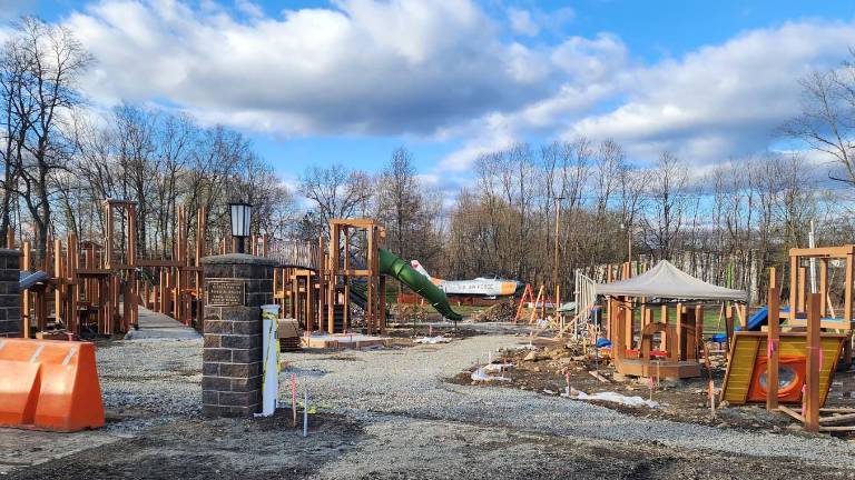 Village of Monroe officials are asking community volunteers to help complete the rebuild of Airplane Park. Work resumes Monday, April 28, through Thursday, May 1, with three shifts per day. Photo by Samantha Finch.